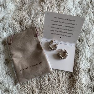 David Yurman Cable Classics Shrimp Earrings